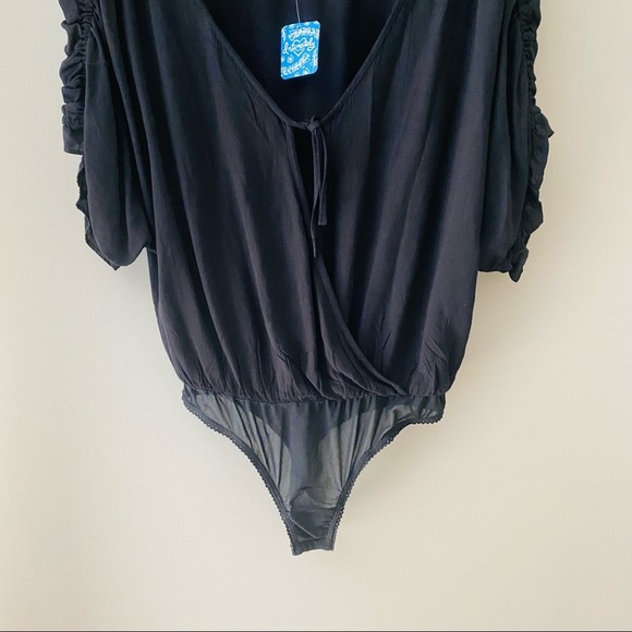 Free People Cleo Bodysuit Black XS - Picture 3 of 11